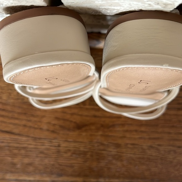 LC Memory Foam Beige Sandals Open Heel Size 8 - Picture 5 of 8